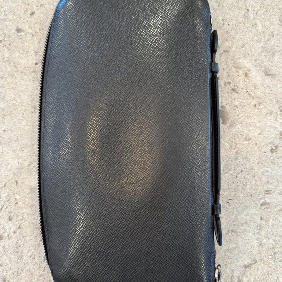 EUC LOUIS VUITTON ATOLL ORGANIZER WALLET BLACK WITH LV BOX - Picture 4 of 11